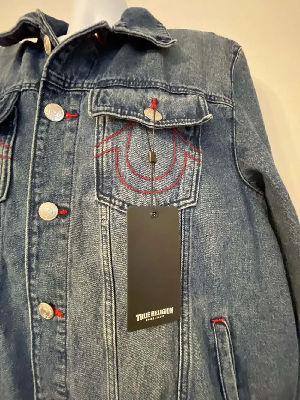 True Religion Men's Jesse SN Trucker Denim Jacket Men’s XL NWT